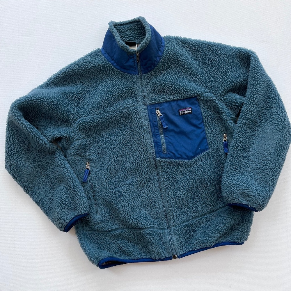 Patagonia Sherpa Jacket Blue Kids Size L